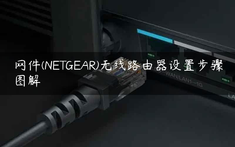 网件(NETGEAR)无线路由器设置步骤图解