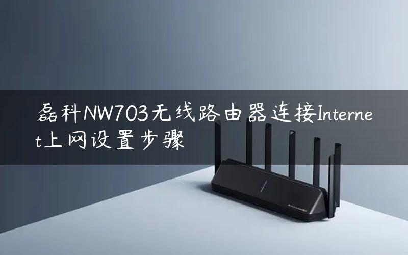 磊科NW703无线路由器连接Internet上网设置步骤
