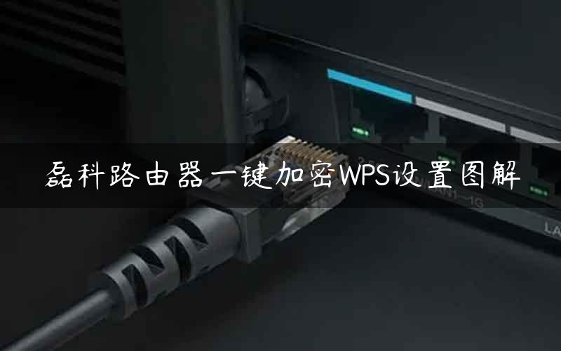 磊科路由器一键加密WPS设置图解