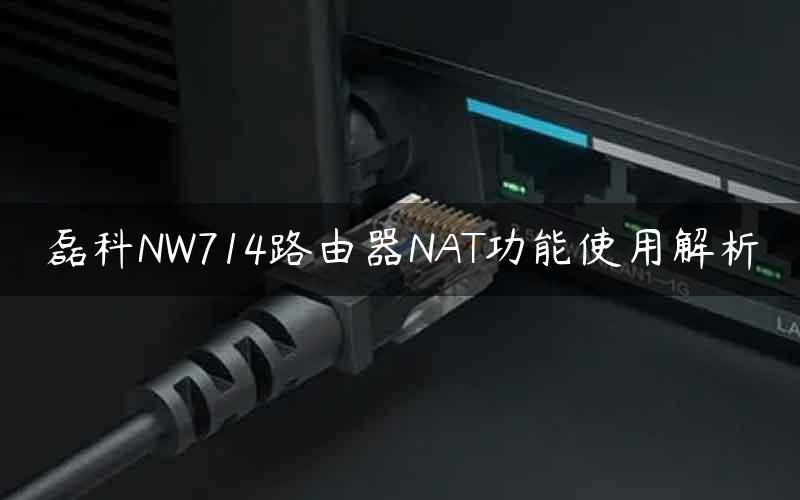 磊科NW714路由器NAT功能使用解析