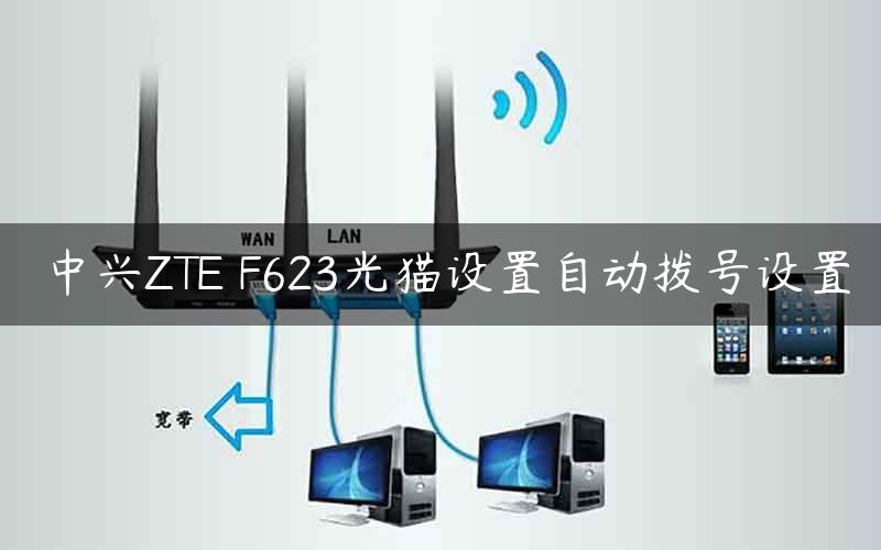 中兴ZTE F623光猫设置自动拨号设置