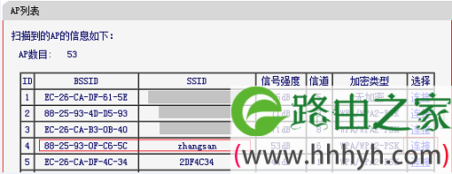 选择水星MW310R路由器桥接的信号