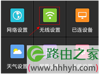 在TL-WR2041+的设置界面点击无线设置