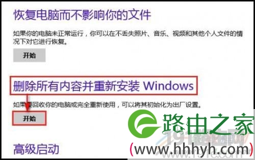 Windows 8将操作系统初始化教程