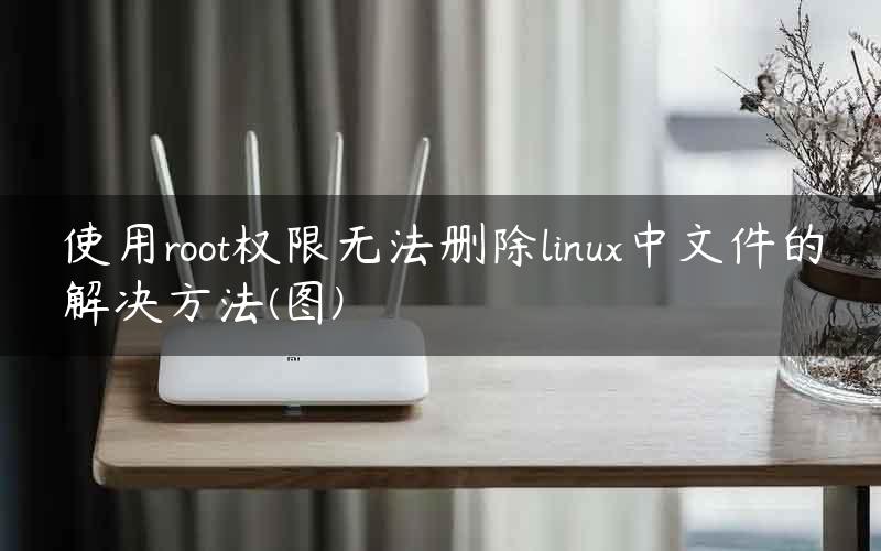 使用root权限无法删除linux中文件的解决方法(图)