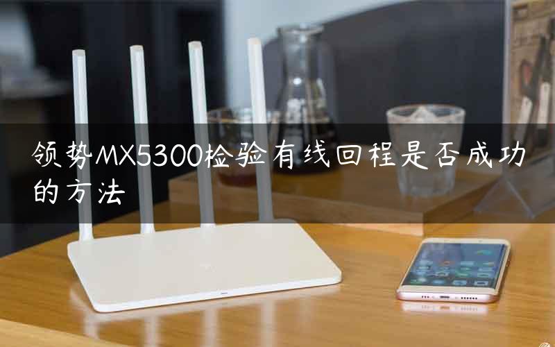 领势MX5300检验有线回程是否成功的方法