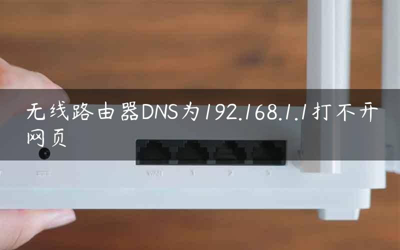 无线路由器DNS为192.168.1.1打不开网页