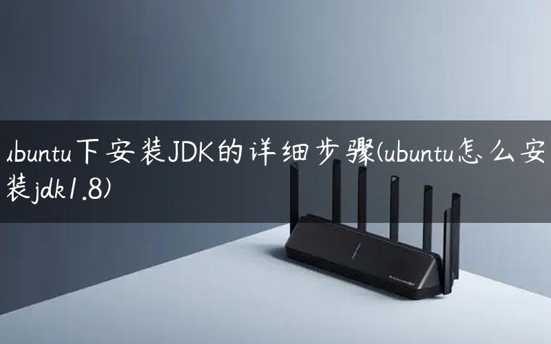 ubuntu下安装JDK的详细步骤(ubuntu怎么安装jdk1.8)