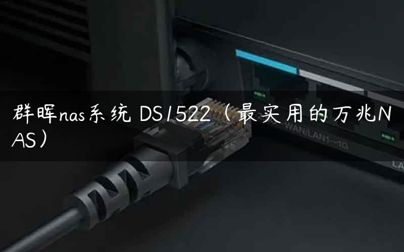 群晖nas系统 DS1522（最实用的万兆NAS）