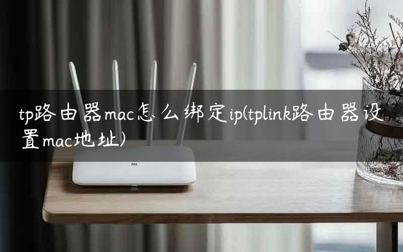 tp路由器mac怎么绑定ip(tplink路由器设置mac地址)