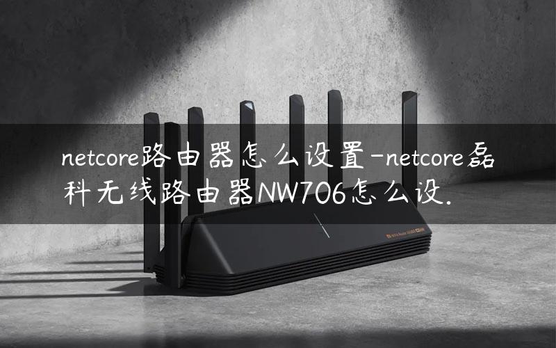 netcore路由器怎么设置-netcore磊科无线路由器NW706怎么设.