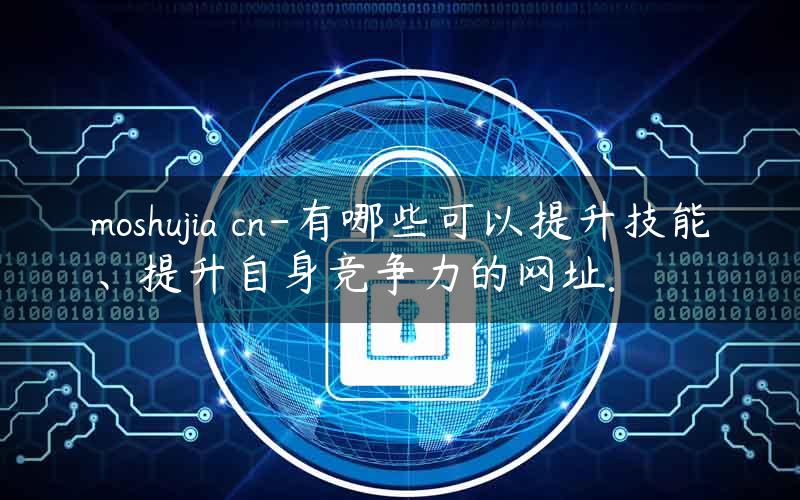 moshujia cn-有哪些可以提升技能、提升自身竞争力的网址.